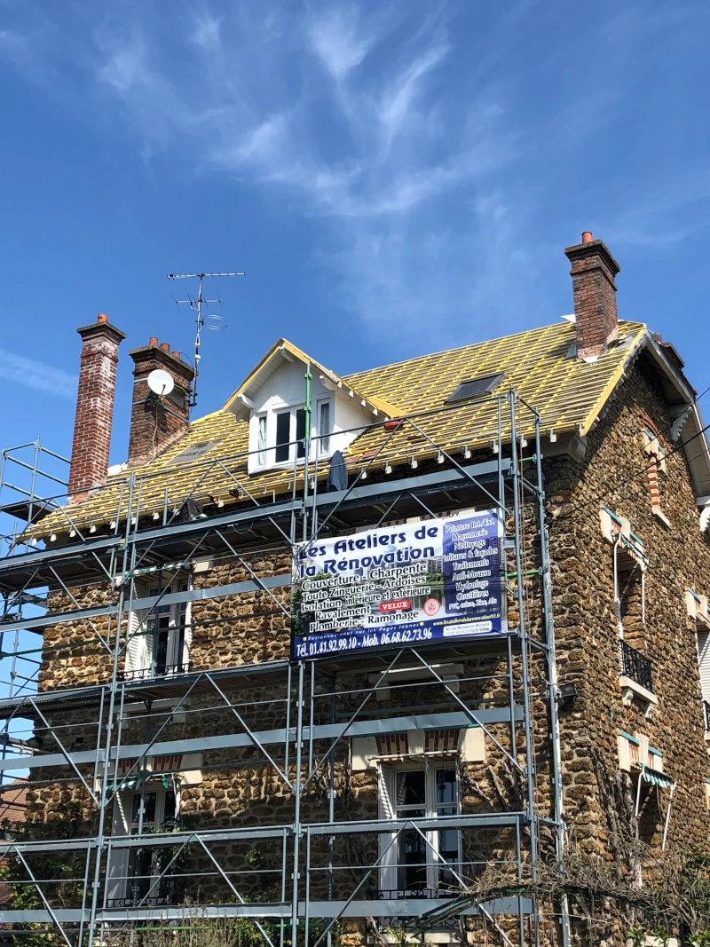 rénovation toiture ardoises 92